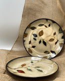 Assiettes en céramique peintes à la main 21 cm